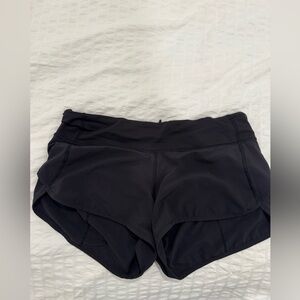 Women's Black Lululemon Athletic Shorts